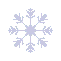 Snowflake - white - symmetrical - High Resolution PNG