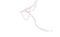 Abstract Line Art - pink - black background - Transparent Background PNG