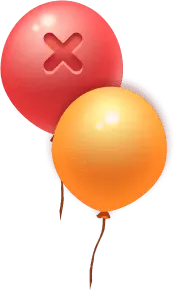 Red and Yellow Balloons - holiday - Free PNG