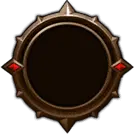 Circular Badge - metal - PNG