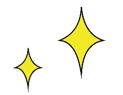 Shining Stars - graphic - yellow - No Background PNG