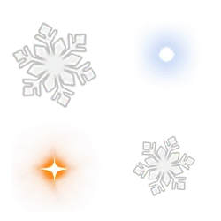 Snowflake and Star - twinkle - Lossless PNG