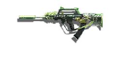 Green Painted Rifle - weapon - High Resolution PNG