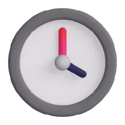 Clock - hands - simple - No Background PNG