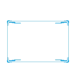 Blue Border - minimalism - modern - PNG