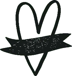 Heart Pattern - line drawing - black - Free Download PNG