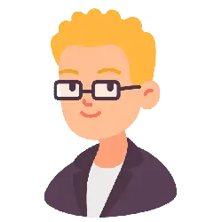 Man with Glasses and Yellow Hair - casual wear - High Resolution PNG