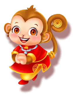 Little Monkey in Red Clothing - little monkey - Transparent Background PNG