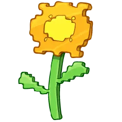 Gear Flower - green - High Resolution PNG
