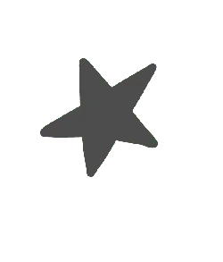 Gray Pentagram - symbol - High Resolution PNG