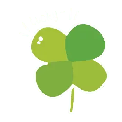 Four Leaf Clover - green - cartoon - Lossless PNG