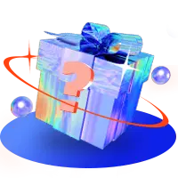 Mysterious Gift Box - blue - Transparent Background PNG