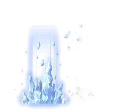Ice Crystal Flame - magic - No Background PNG