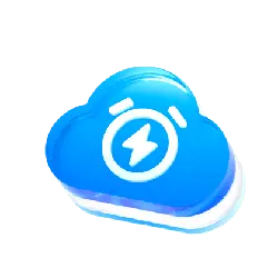 Cloud Icon - clock - Transparent Background PNG