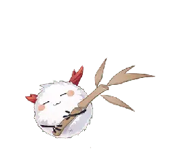 Snow Fox Sprite - cute - PNG