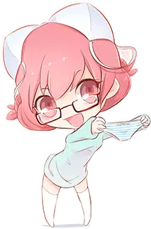 Glasses Pink Hair Girl - glasses - High Resolution PNG