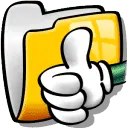 Folder Thumbs Up Emoji - icon - Transparent Background PNG