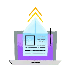 Document Icon on Computer Screen - icon - Free PNG