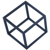 Cube Frame - metal - No Watermark PNG