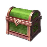 Chest - lock - green - Transparent Background PNG