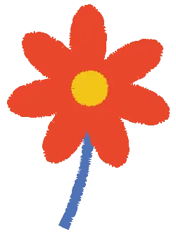 Colorful Flower - red - Free Download PNG