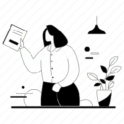 Reading Person - person - Transparent Background PNG