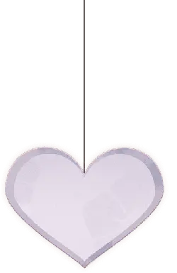 Heart Decoration - white - PNG Images