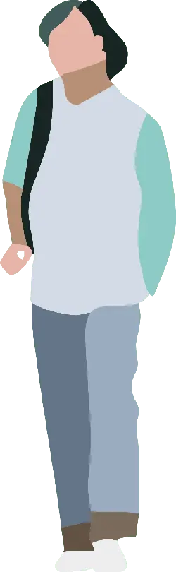 Woman in Green Top Illustration - illustration - Transparent Layer PNG
