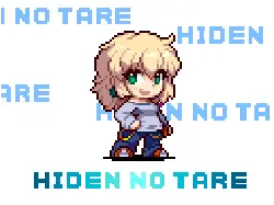 Hiden No Tare - pixel art - Transparent Background PNG