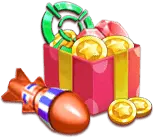 Gift Box and Coins - rocket - Free Download PNG