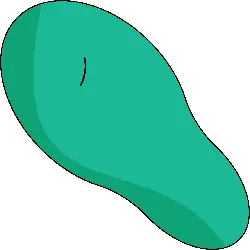 Green Droplet - geometric figure - Transparent Layer PNG