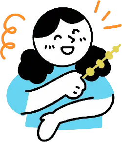 Girl Eating Sugar Stick - happiness - PNG