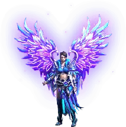 Purple Winged Warrior - High Quality PNG
