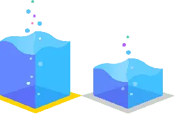 Blue Water Cubes - liquid - Free Download PNG