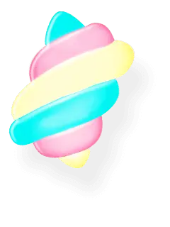 Colorful Candy Cane - treat - Free PNG