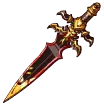 Gold Sword - decorative item - No Background PNG