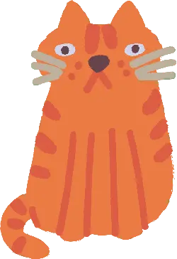 Orange Cat - High Resolution PNG