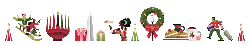 Sleigh with Elves and Santa Claus、Menorah、Washington Monument、Gift、Wreath、Coffee Cup、Food、Traveler、Christmas Tree - holiday - Transparent Background PNG