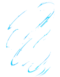 Blue Light Trails - motion - PNG