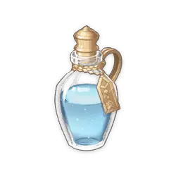 Blue Potion Bottle - Transparent Background PNG