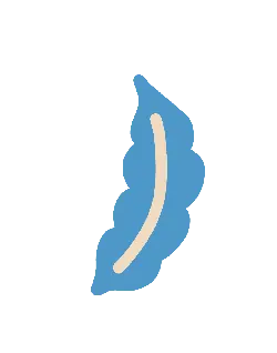 Blue Leaf - nature - leaf - High Resolution PNG