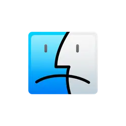 Blue and White Square Emoji - gradient - No Background PNG