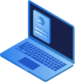 Blue Laptop - network - PNG Images