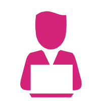 Pink Person Icon - icon - Transparent Background PNG
