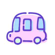 Cartoon Car - No Background PNG