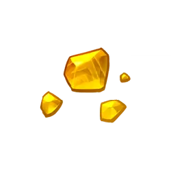 Gold Gemstones - shining - Transparent Background PNG
