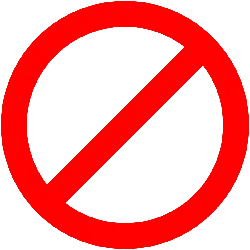 Prohibition Sign - safety - attention - Lossless PNG