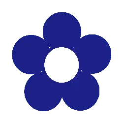 Blue Flower - simple - Highly Rated PNG