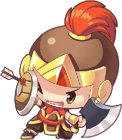 Little General - cartoon character - Transparent Background PNG