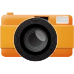 Orange Camera - Designer's Pick PNG